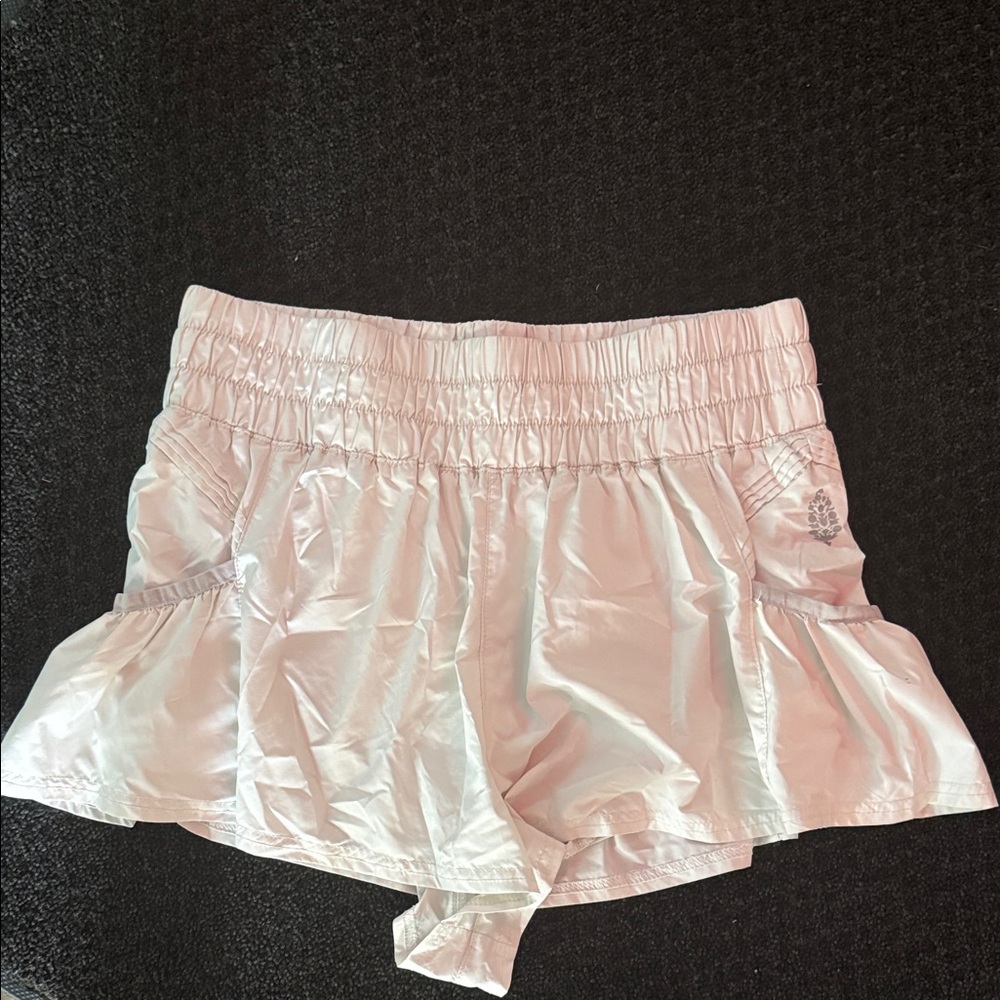 White Ruffled Shorts - image 1